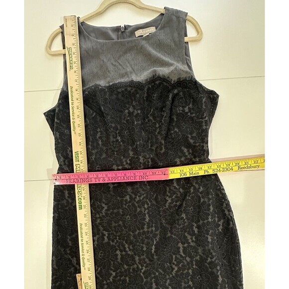 Banana Republic Sheath Dress Women’s Size 16 Lace Overlay Sleeveless Career - Picture 8 of 16